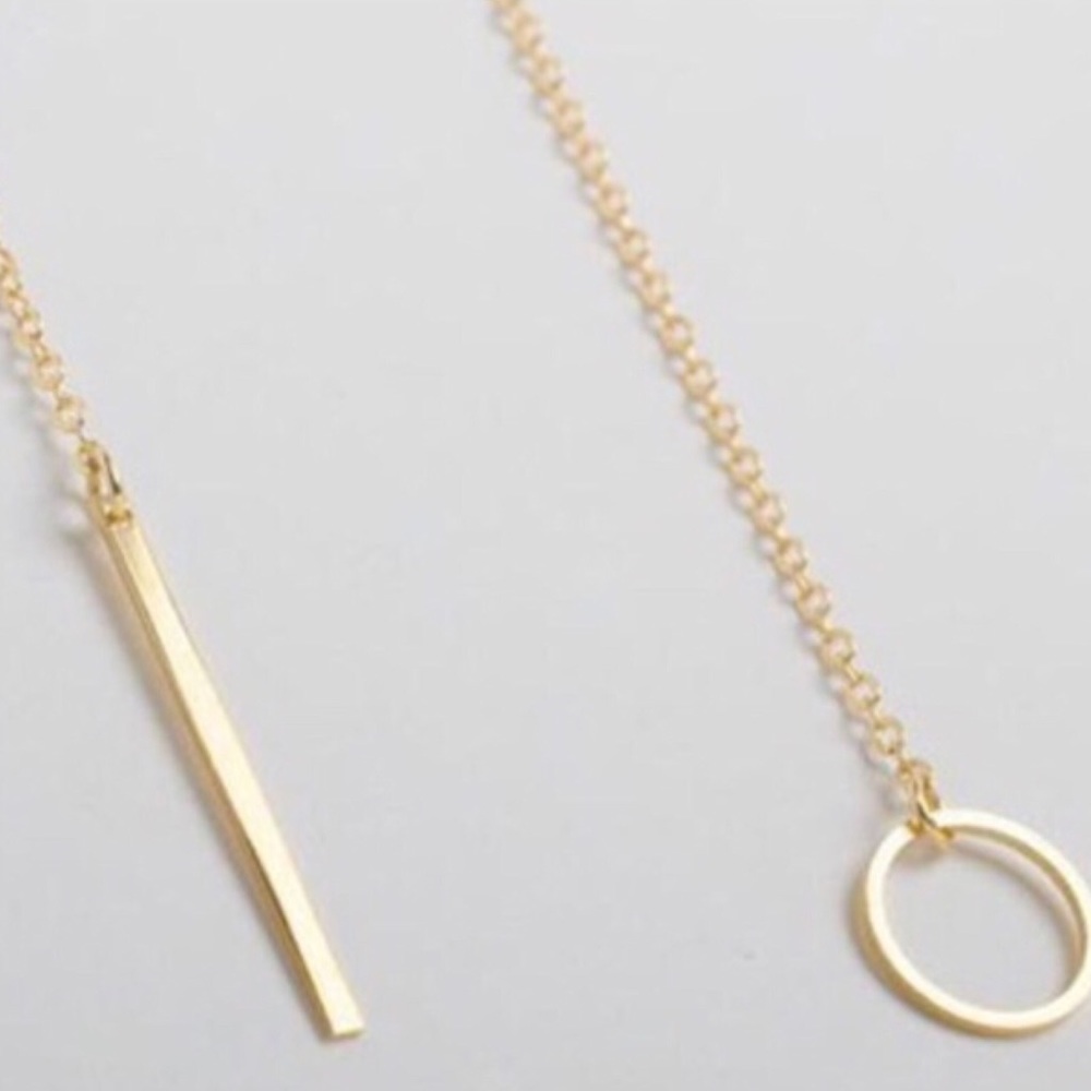 Lariat Gold Necklace - Picture 2 of 2